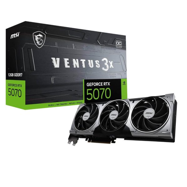 MSI GeForce RTX 5070 12G VENTUS 3X OC Graphics card