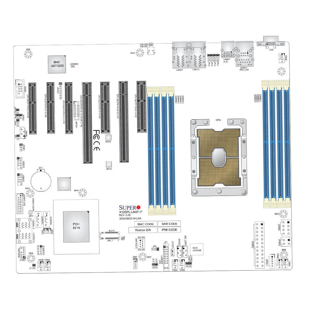 Htlmart-Supermicro-X12SPL-LN4F-Server-Motherboard-Dual-Socket-3